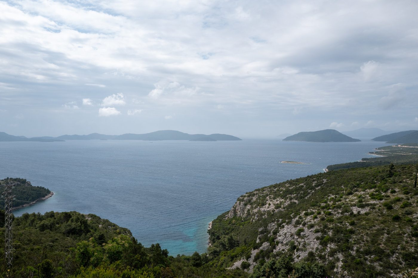 Panoramic view of the bay and islands from the heights, Dubrovnik