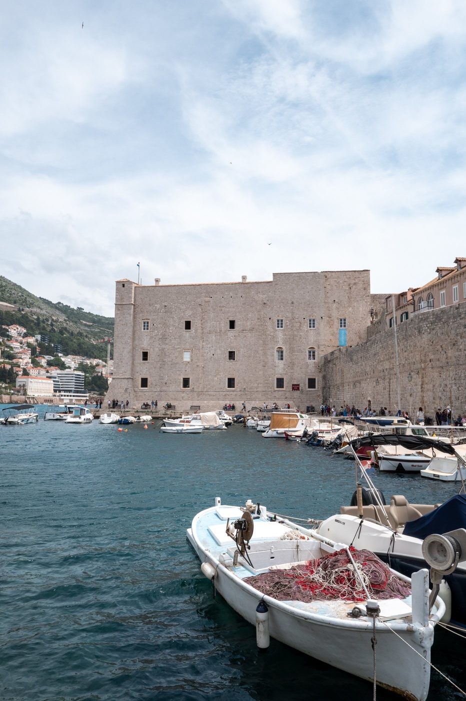 St. John's Fort and its marina seen from the water, Dubrovnik