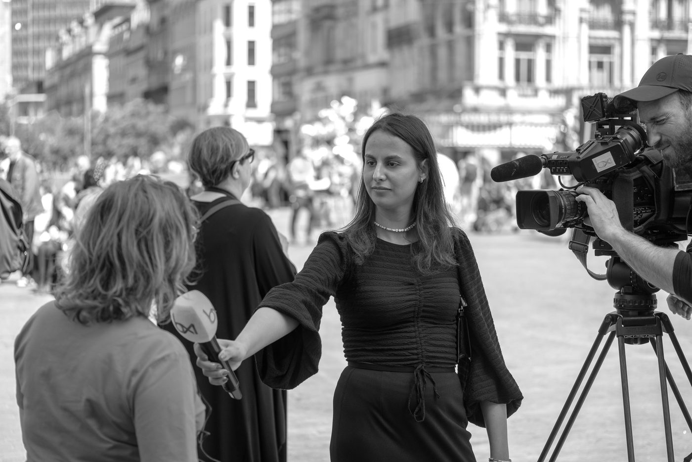 Photographer in action at the Zinneke Parade, Brussels (plate 059)
